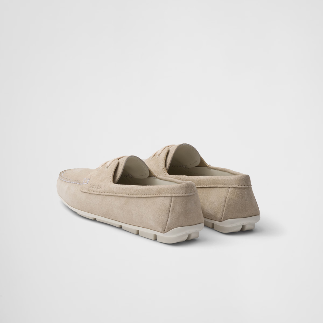 Suede driving shoes