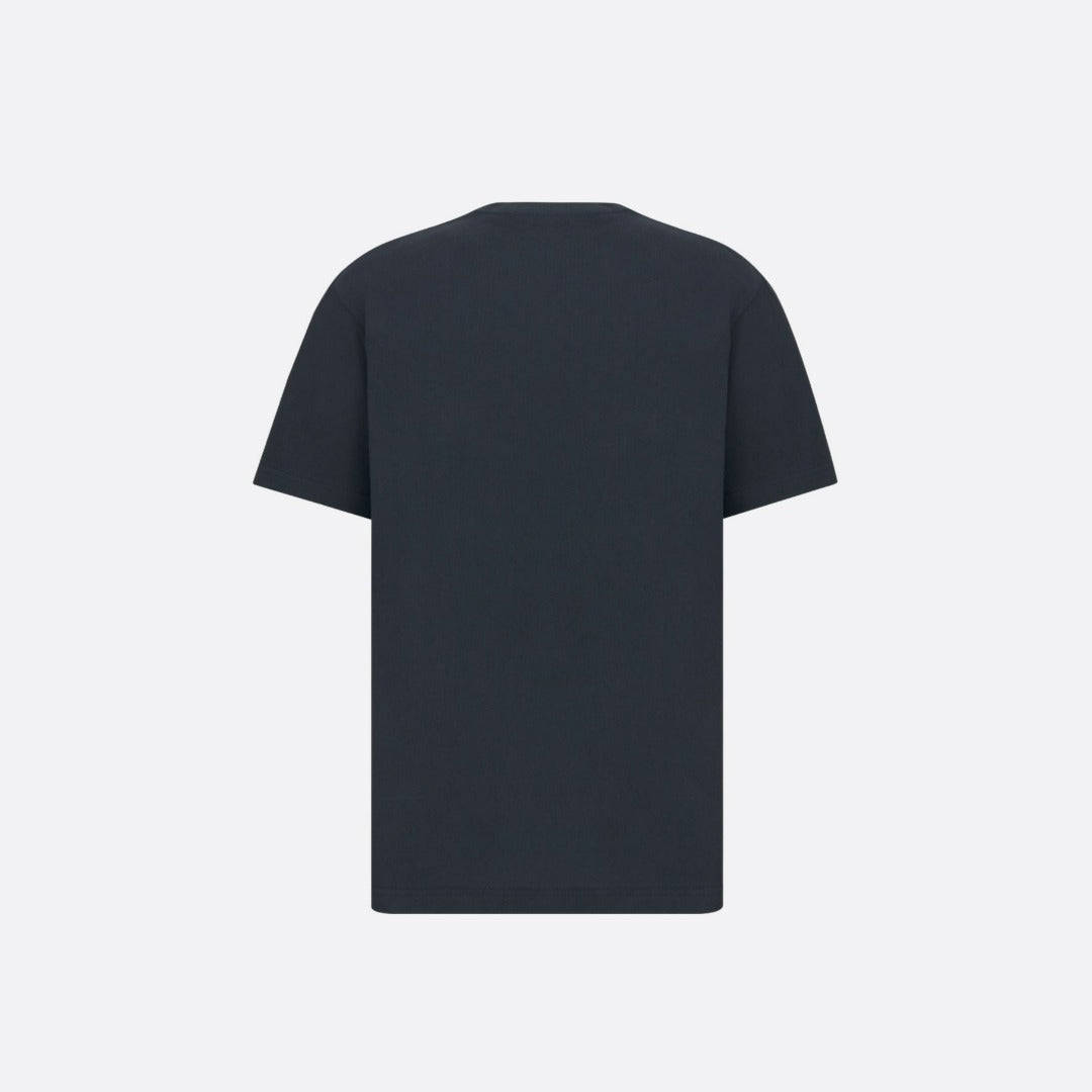 Relaxed-Fit T-Shirt Navy Blue Cotton Jersey