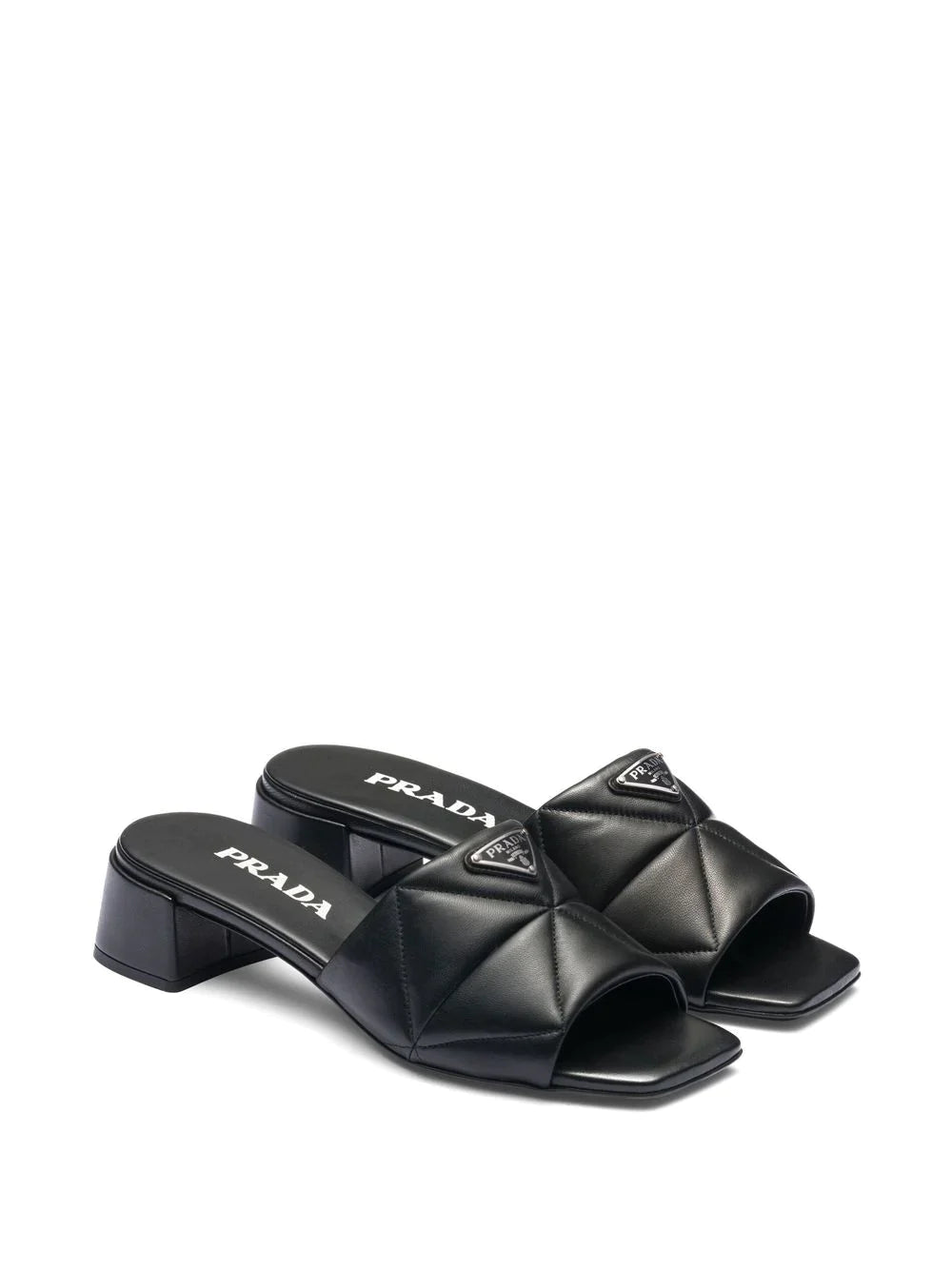 45mm triangle-logo leather sandals