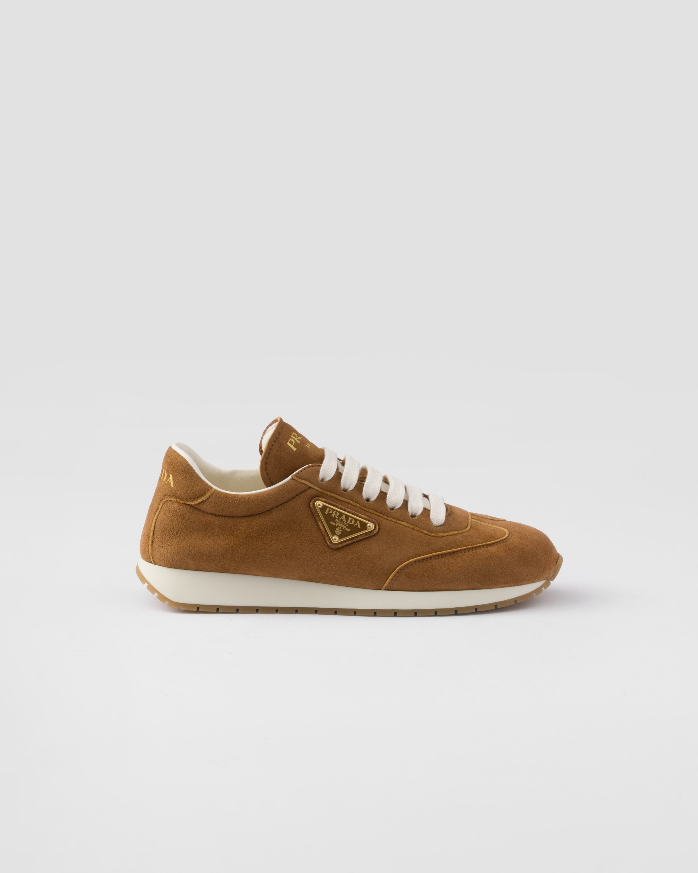 Suede running sneakers