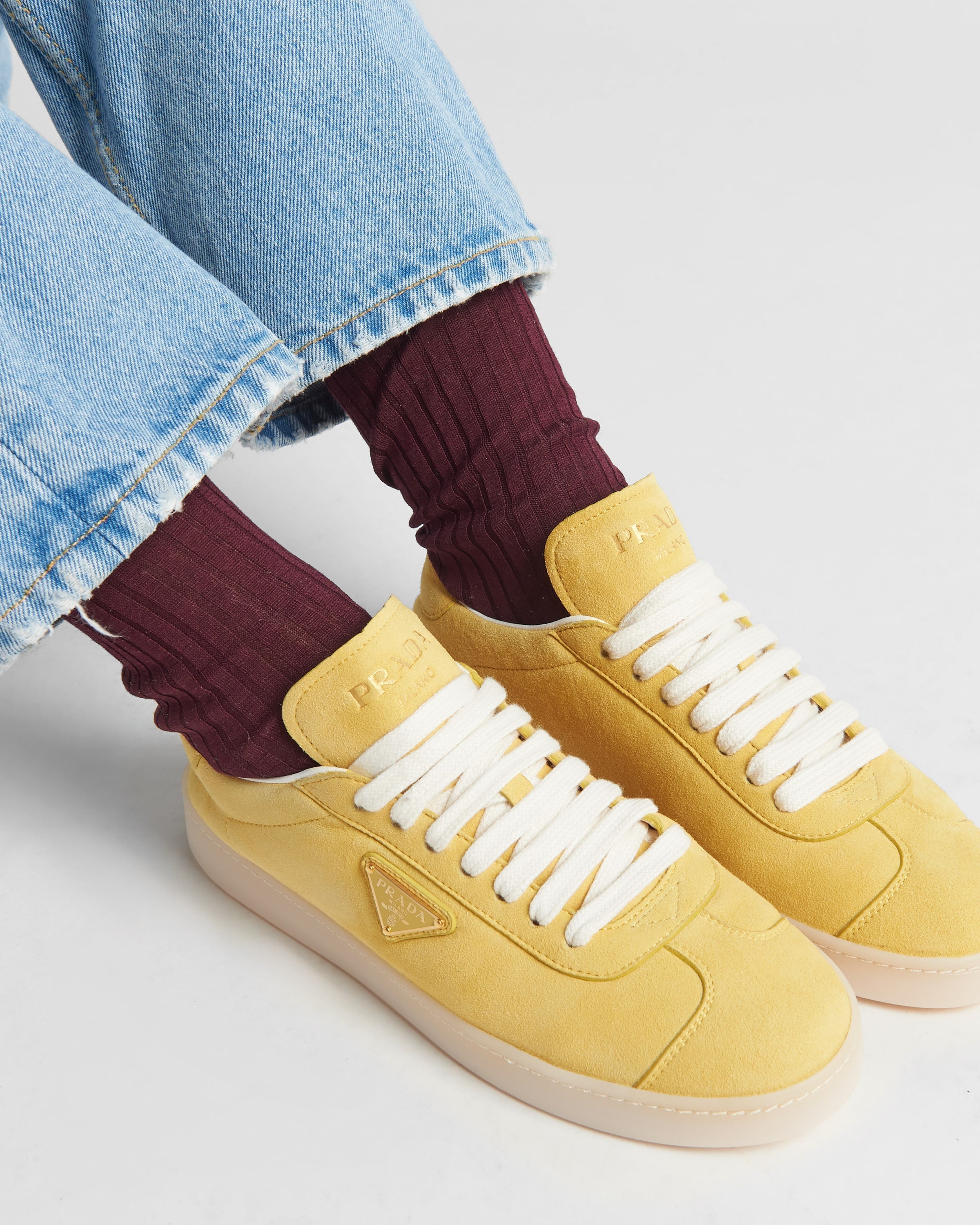 Suede sneakers