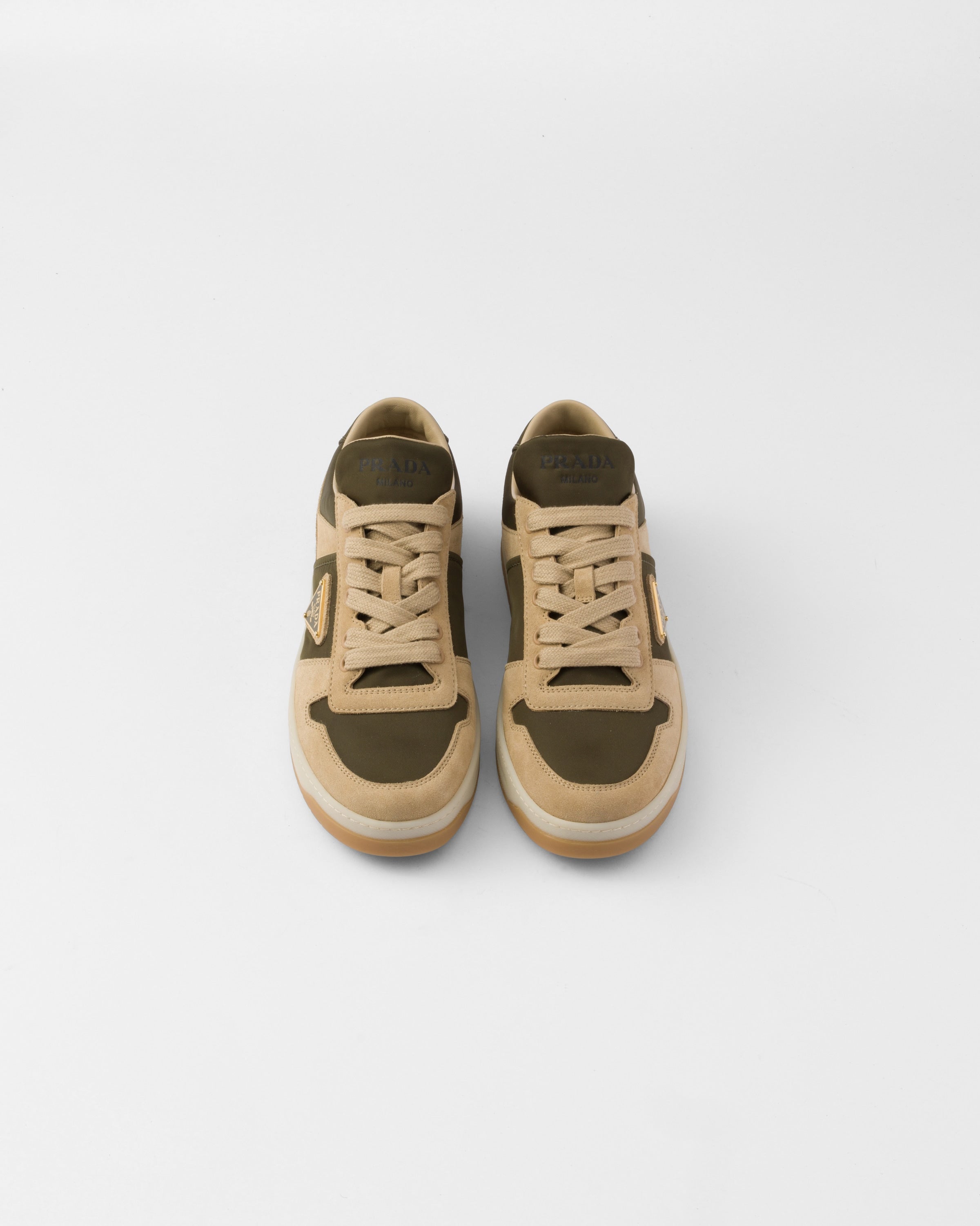 Downtown suede and Re-Nylon sneakers