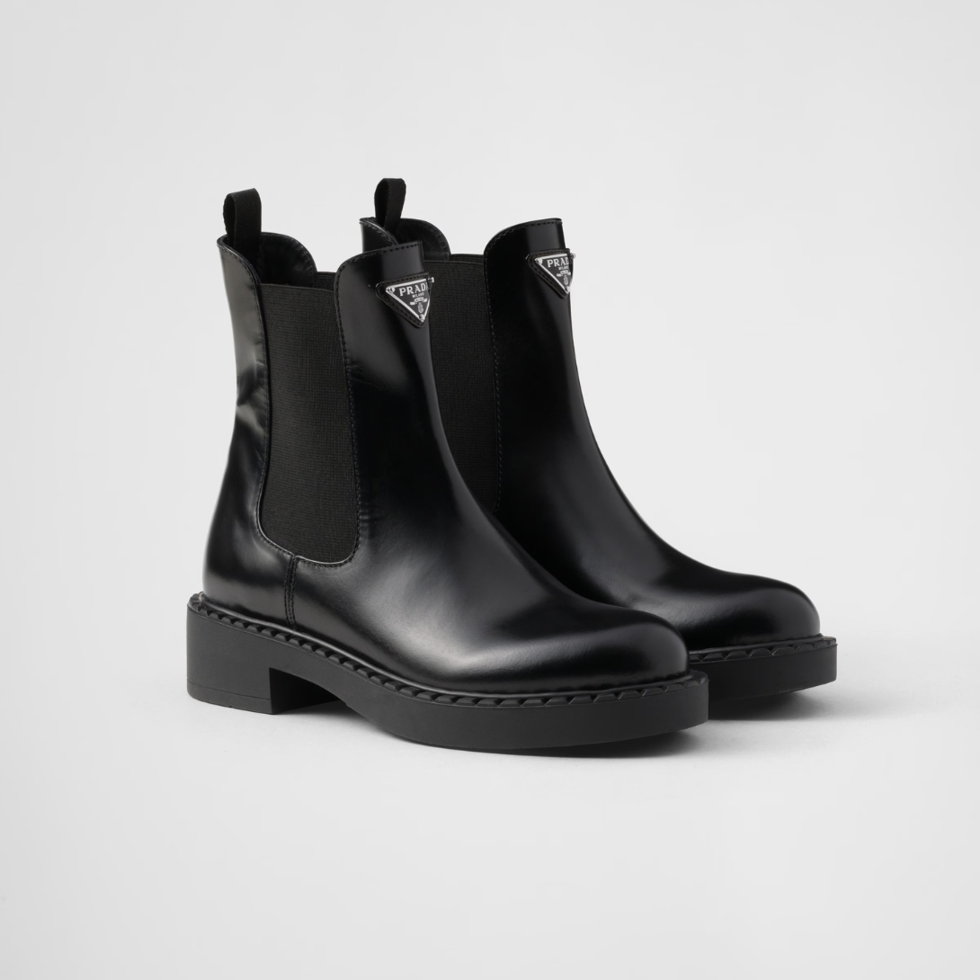 Brushed calf leather Chelsea boots