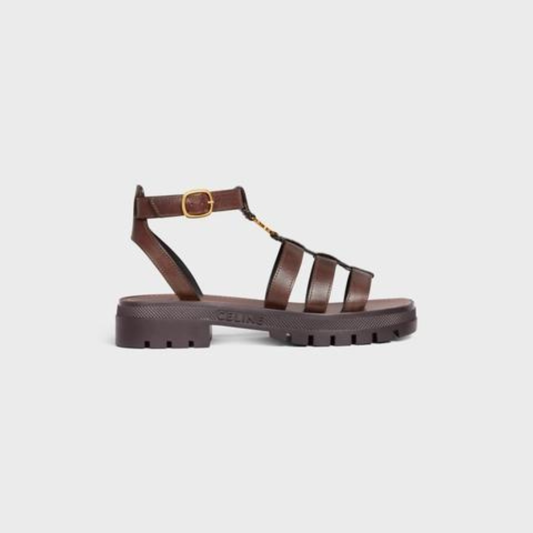 CLEA TRIOMPHE GLADIATOR SANDAL in CALFSKIN - VEGETAL TANNING