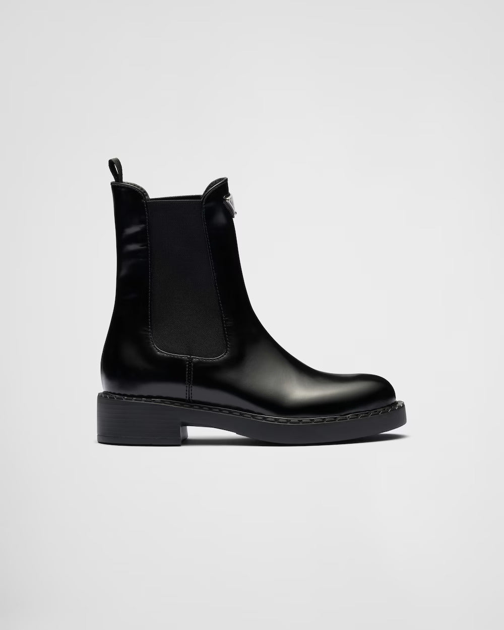 Prada Brushed leather booties