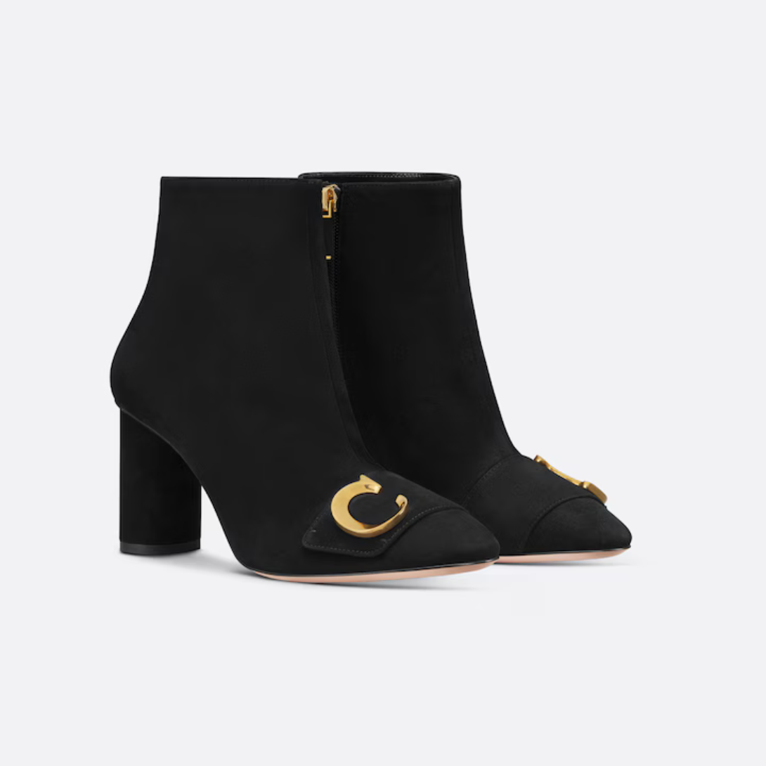 C'est Heeled Ankle Boot Black