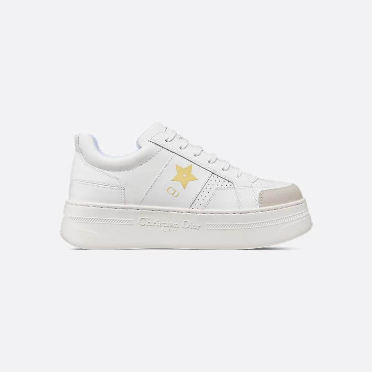 Star Platform Sneaker Suede Calfskin