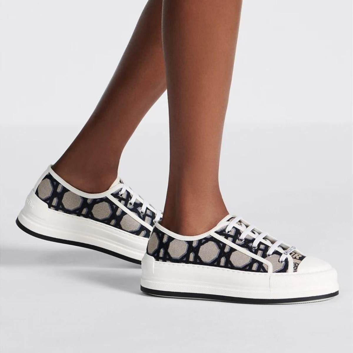 Platform Sneakers Macrocannage Motif