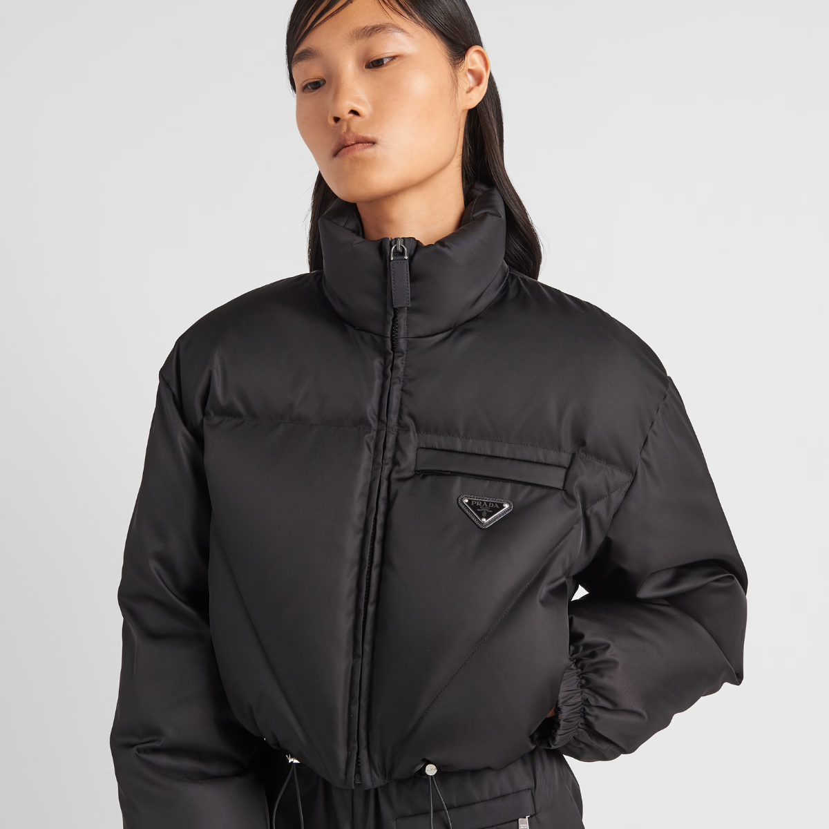 Re-Nylon Gabardine down jacket