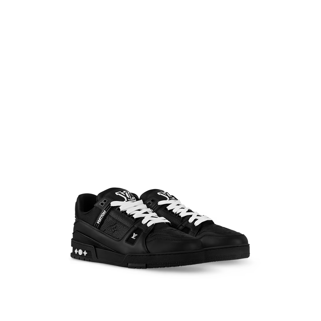 Trainer Sneaker Black Leather