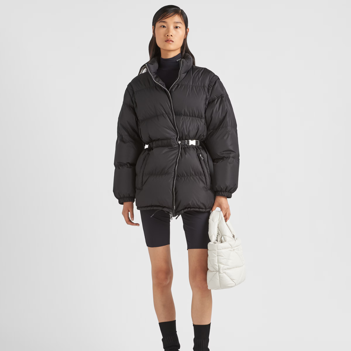 Light Re-Nylon puffer jacket