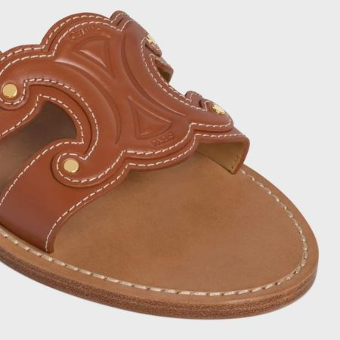 TRIOMPHE MULE in CALFSKIN