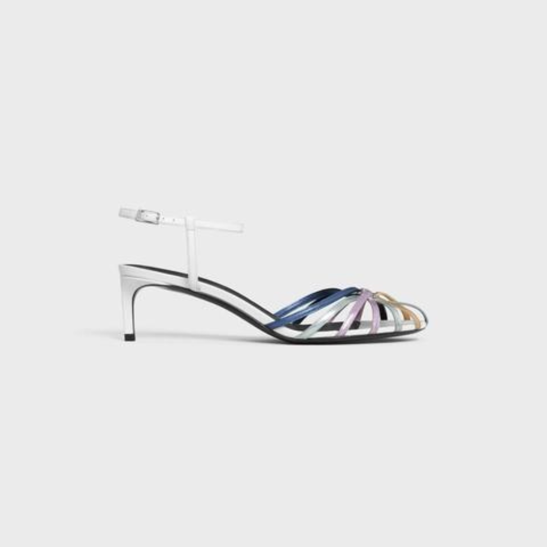 TRIOMPHE SANDAL in Laminated Calfskin & Lambskin