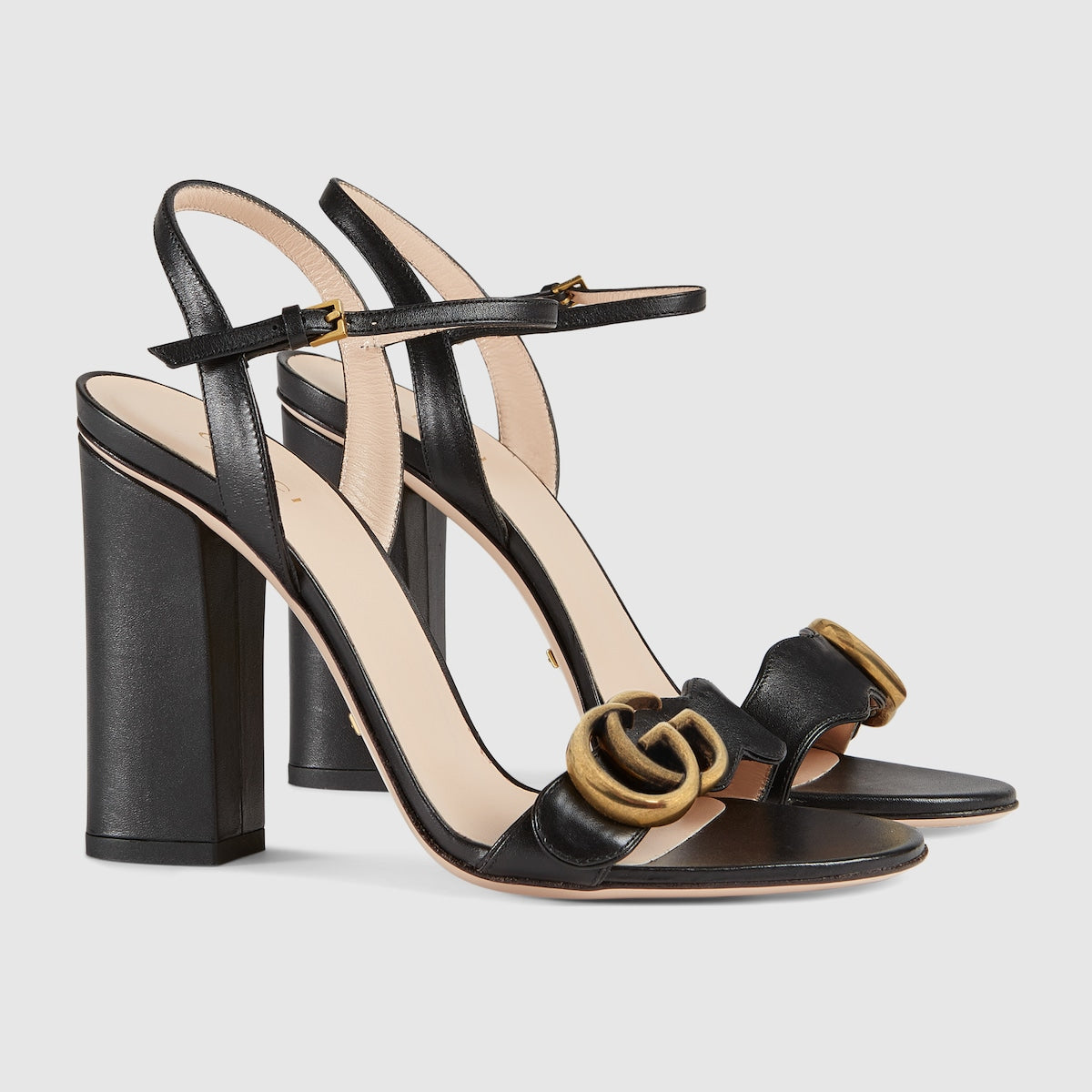 Women's ankle sandal with Double G