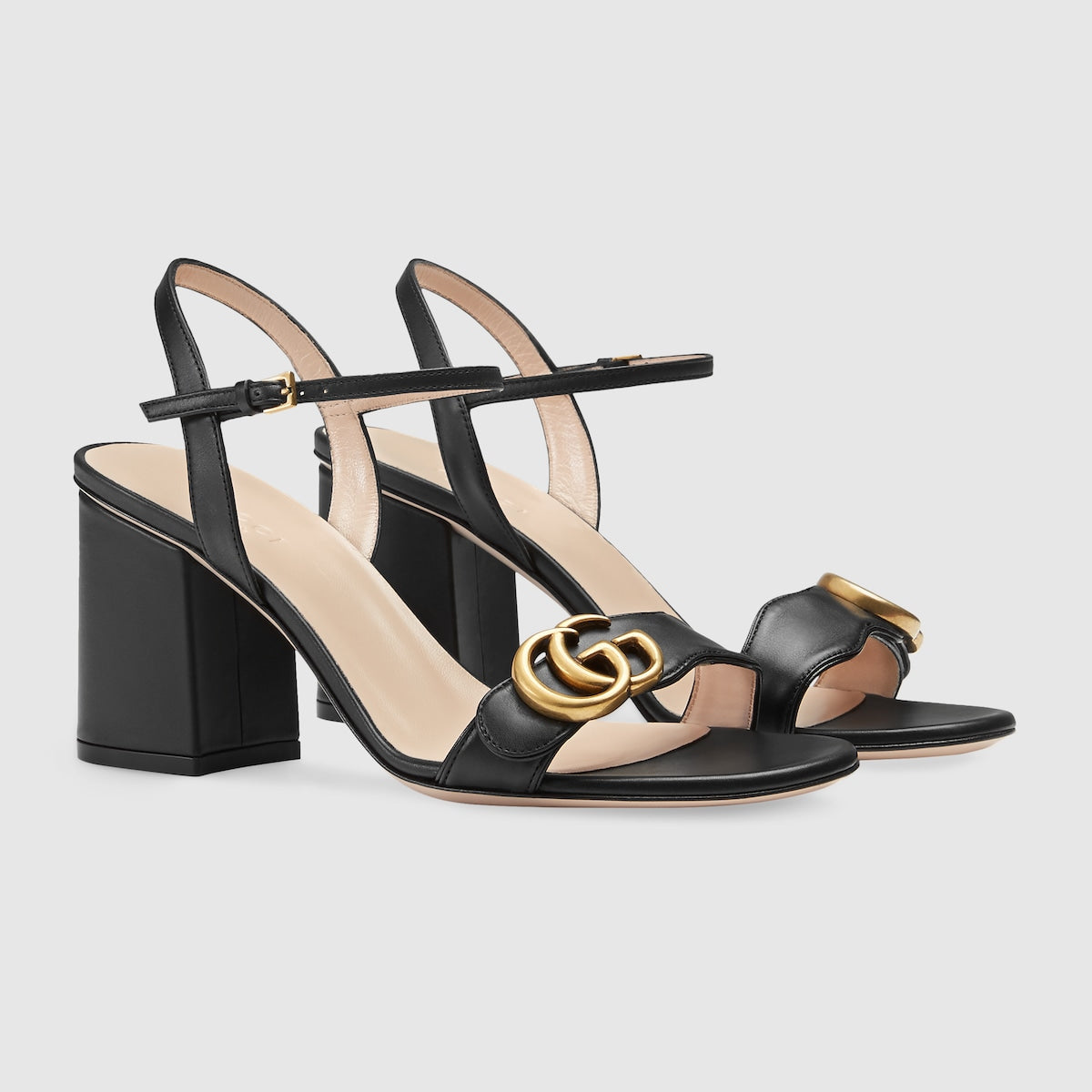 Women's mid-heel Double G sandal