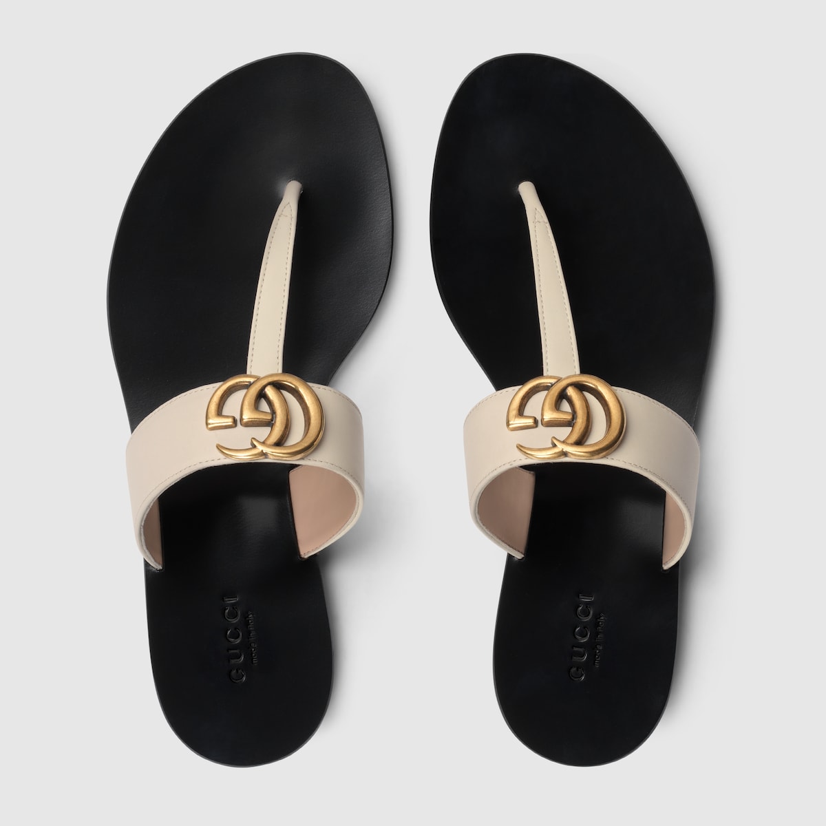 Women's thong sandal with Double G