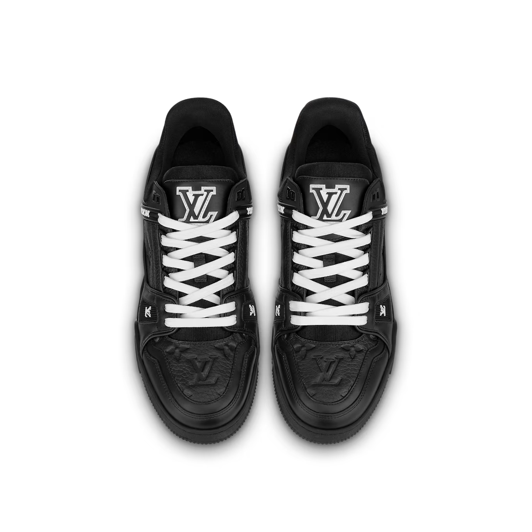 Trainer Sneaker Black Leather