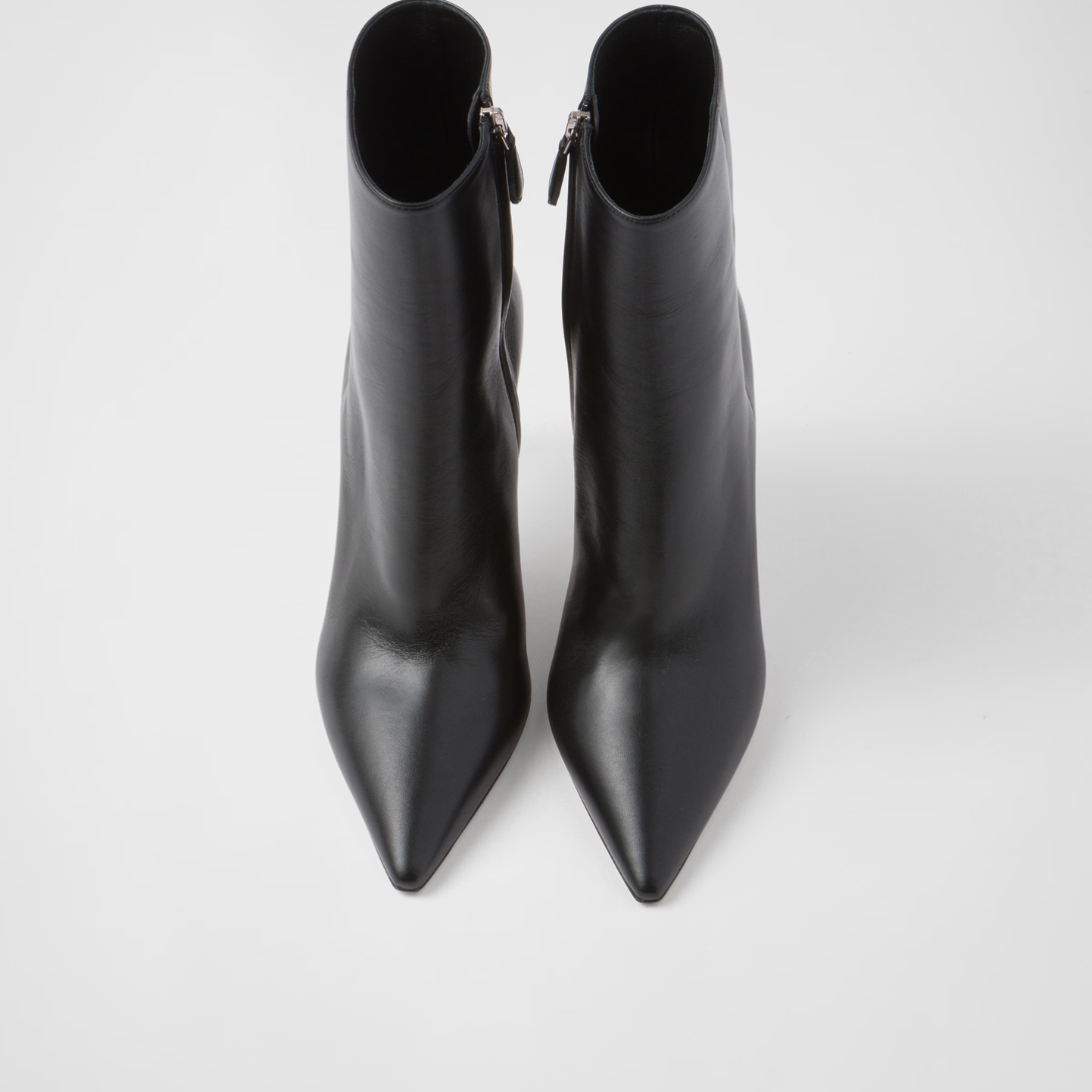 Nappa leather booties