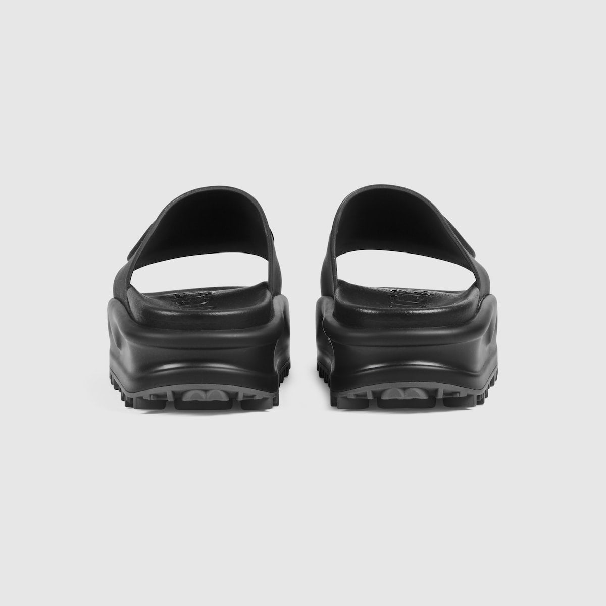 Women's rubber slide with Interlocking G