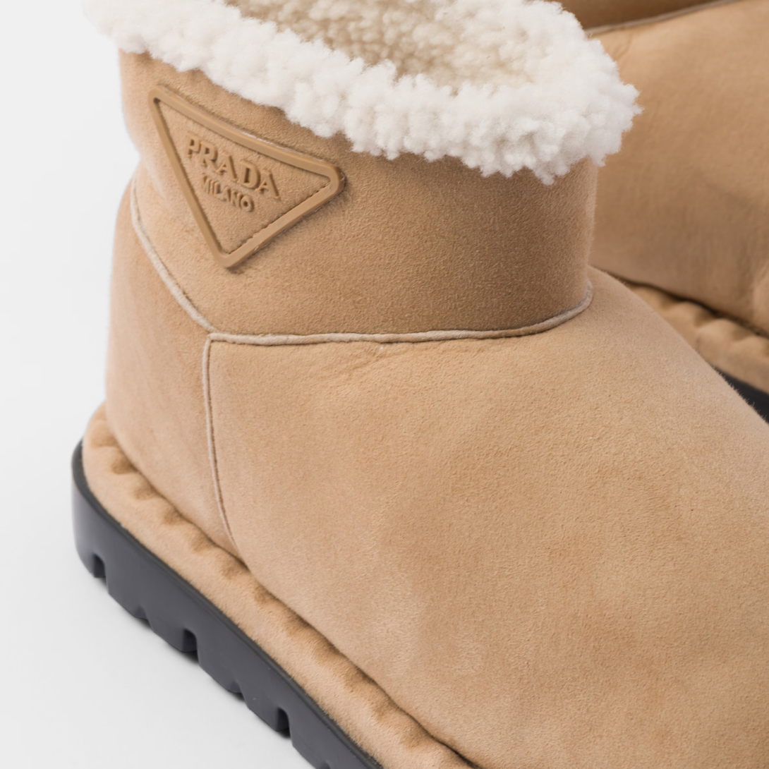 Shearling booties