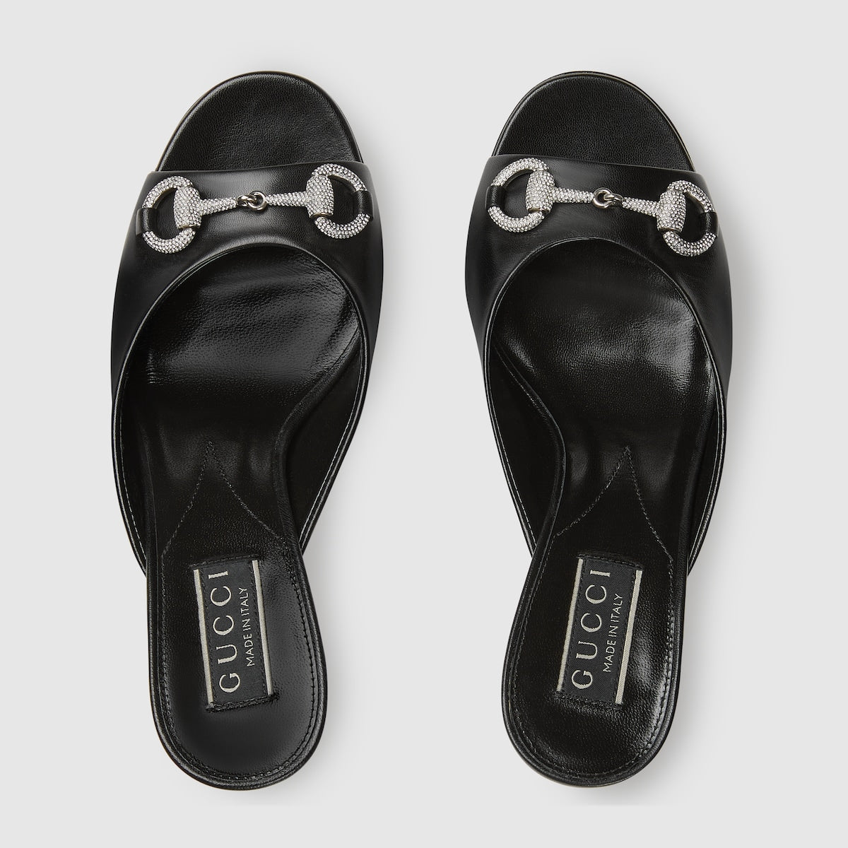 Mid-heel slide sandal