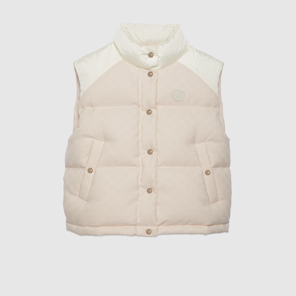 GG cotton canvas padded vest