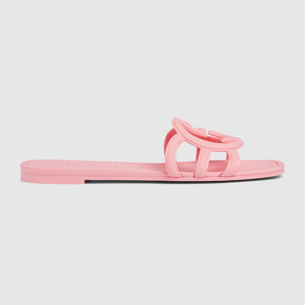 Women's Interlocking rubber G sandal