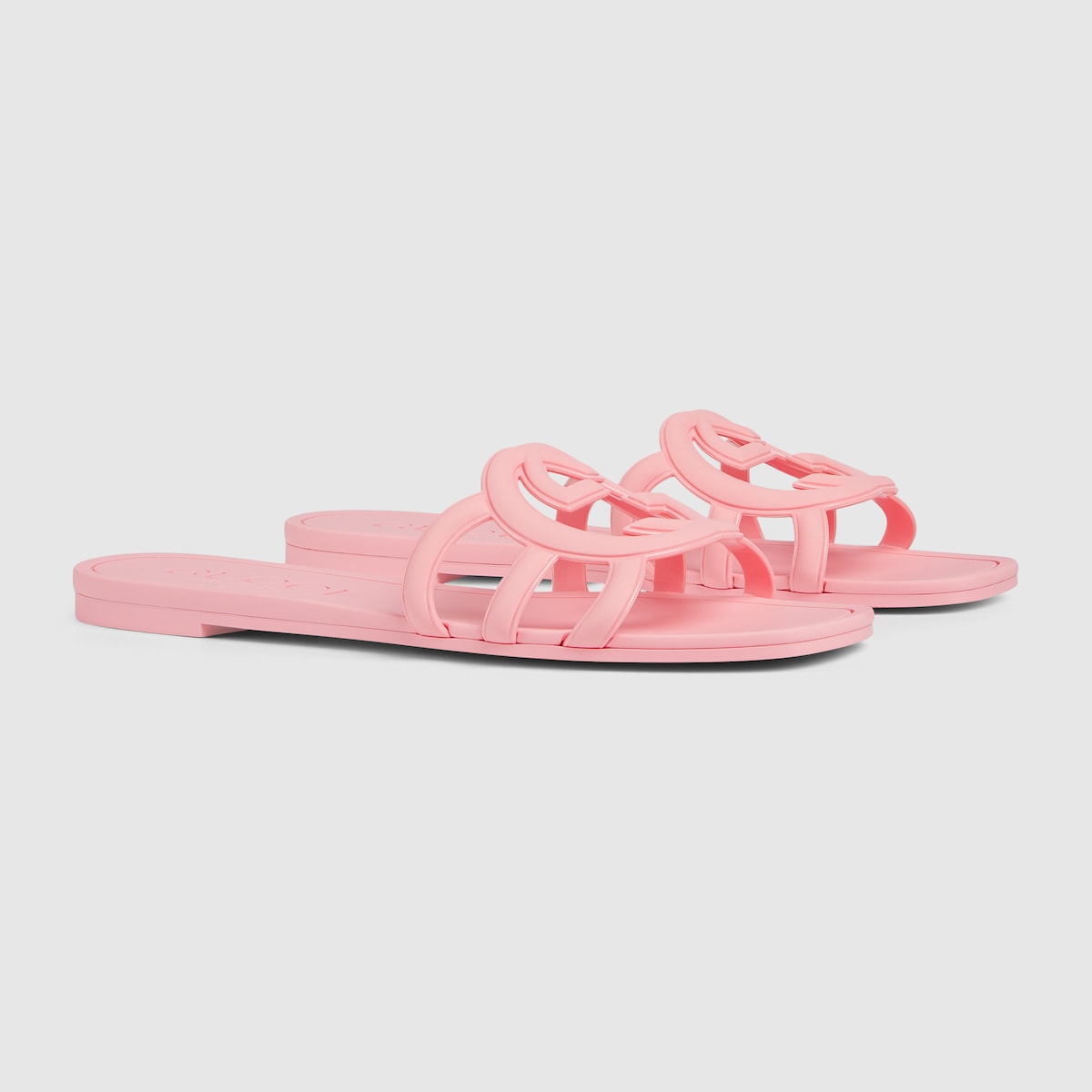 Women's Interlocking rubber G sandal