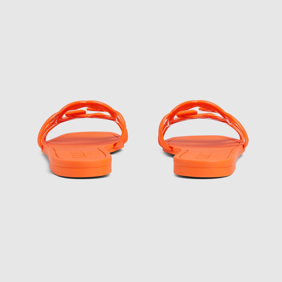 Interlocking rubber G slide sandal