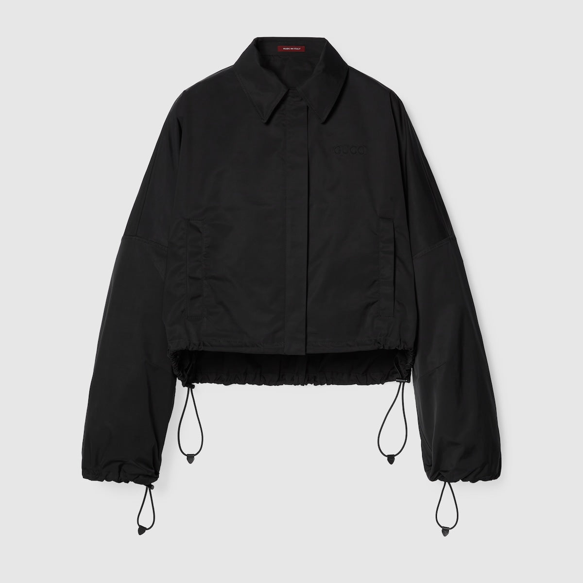 Polyester twill bomber jacket