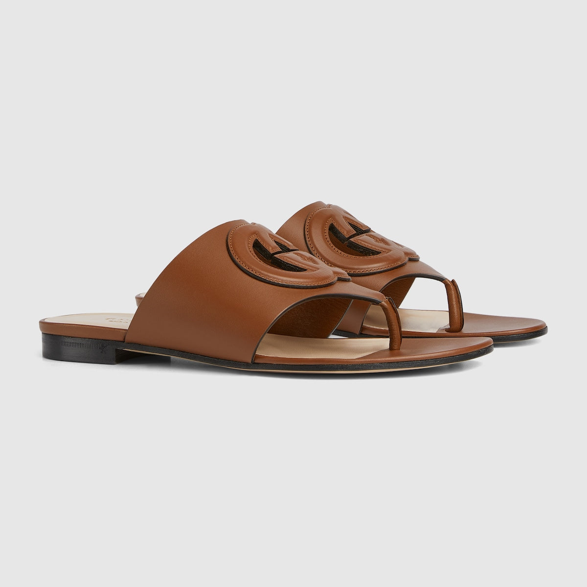 Interlocking G cut-out sandal