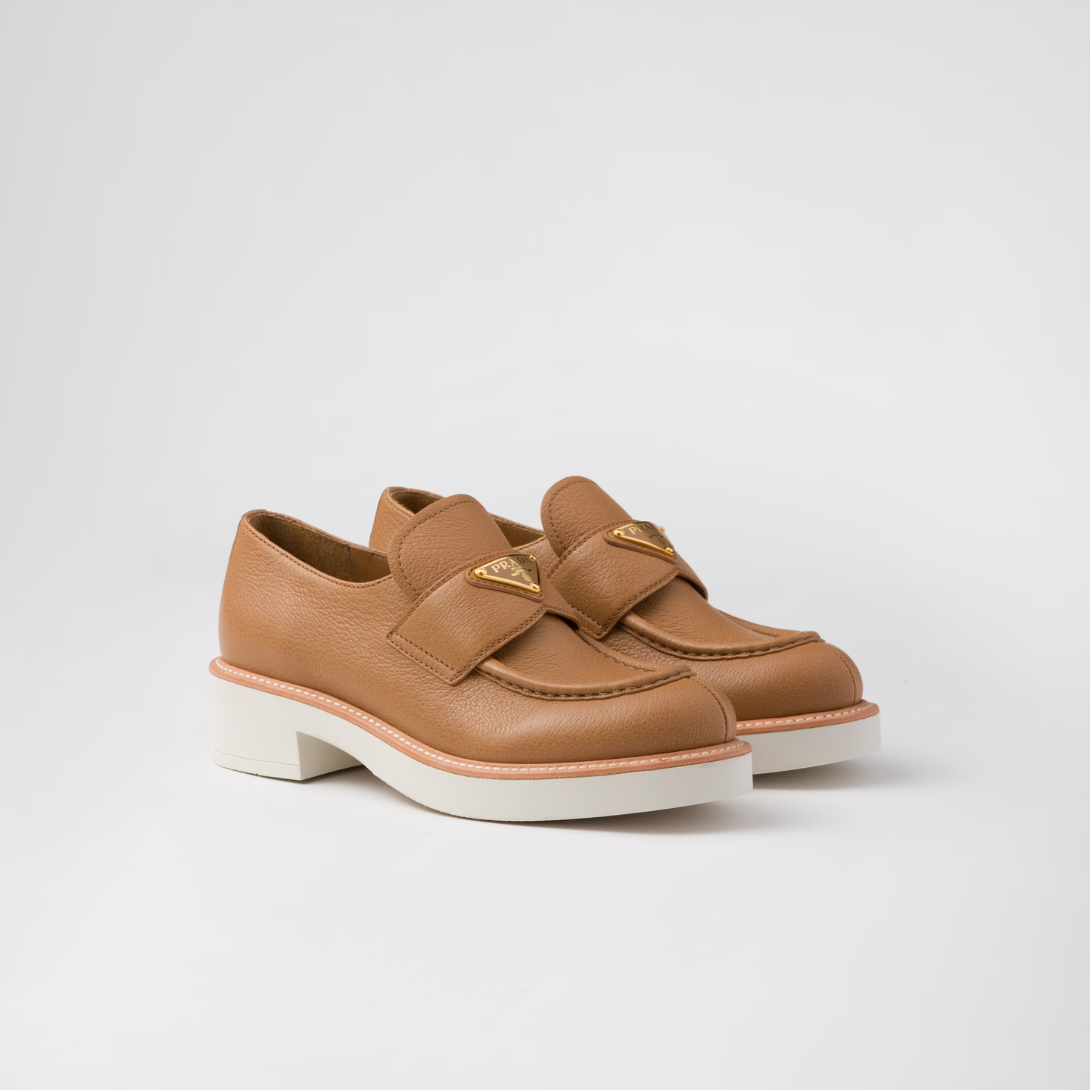 Leather loafers