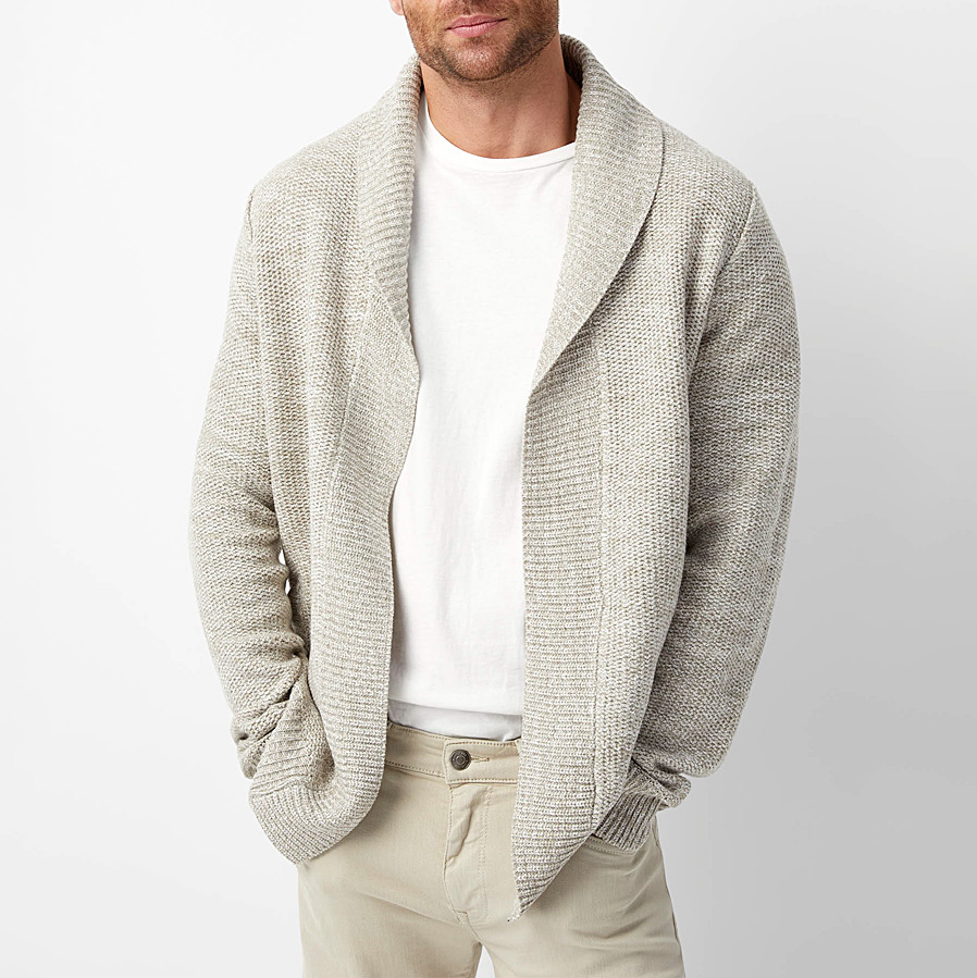 BRACIANNO 100% VIRGIN WOOL CARDIGAN