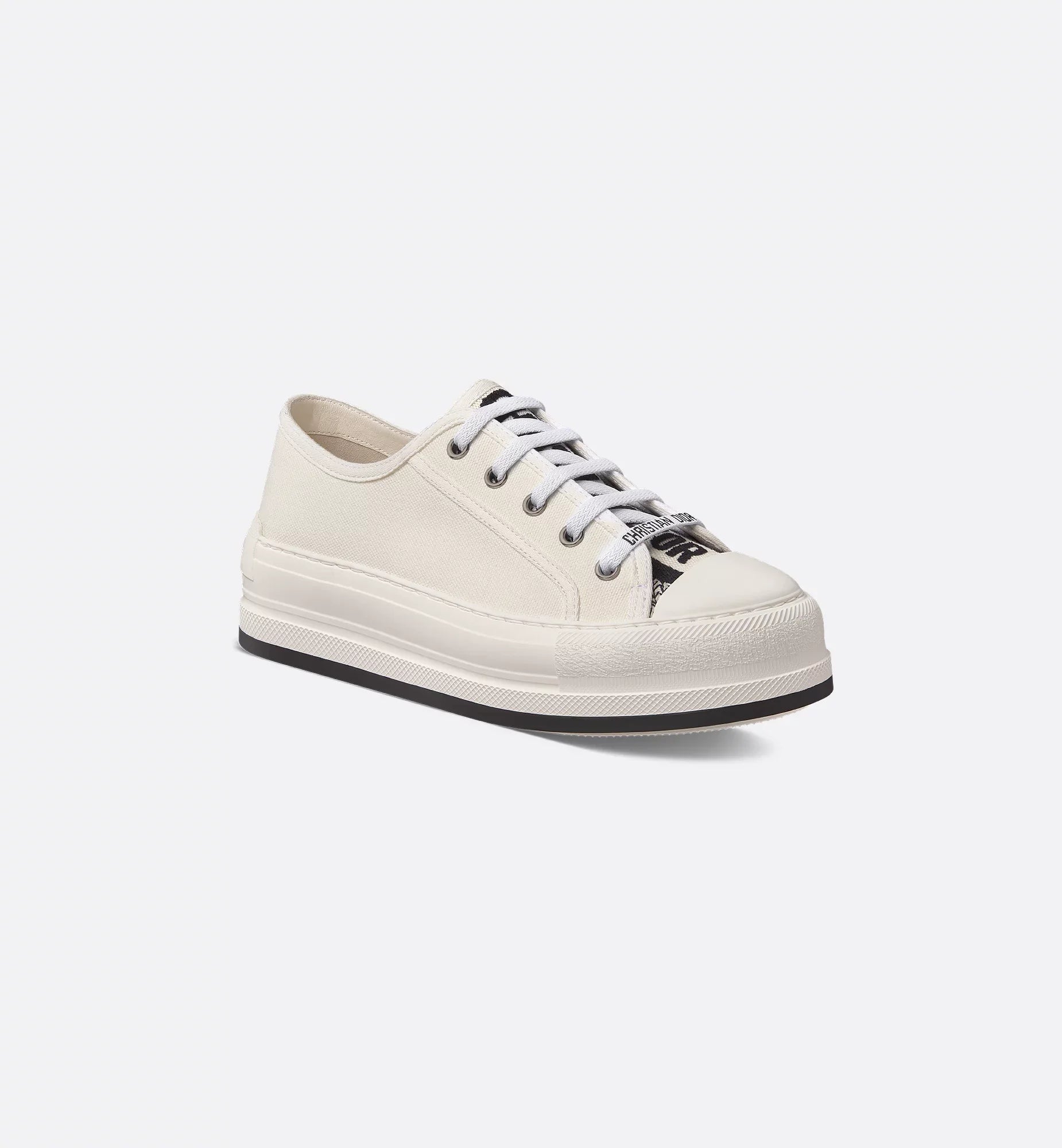 Walk'n' Platform embroidered Canvas Sneaker