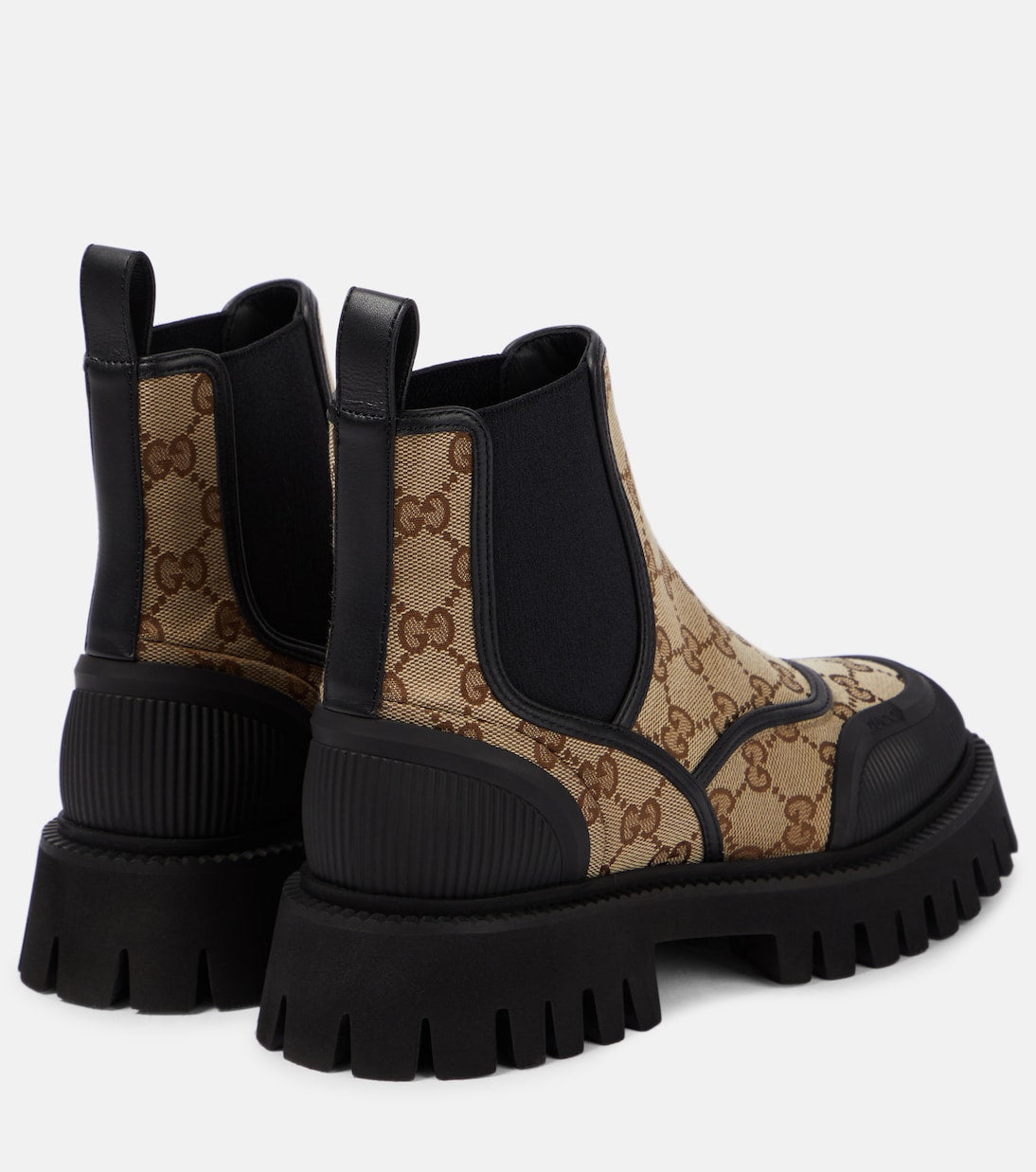 GUCCI GG canvas Chelsea boots