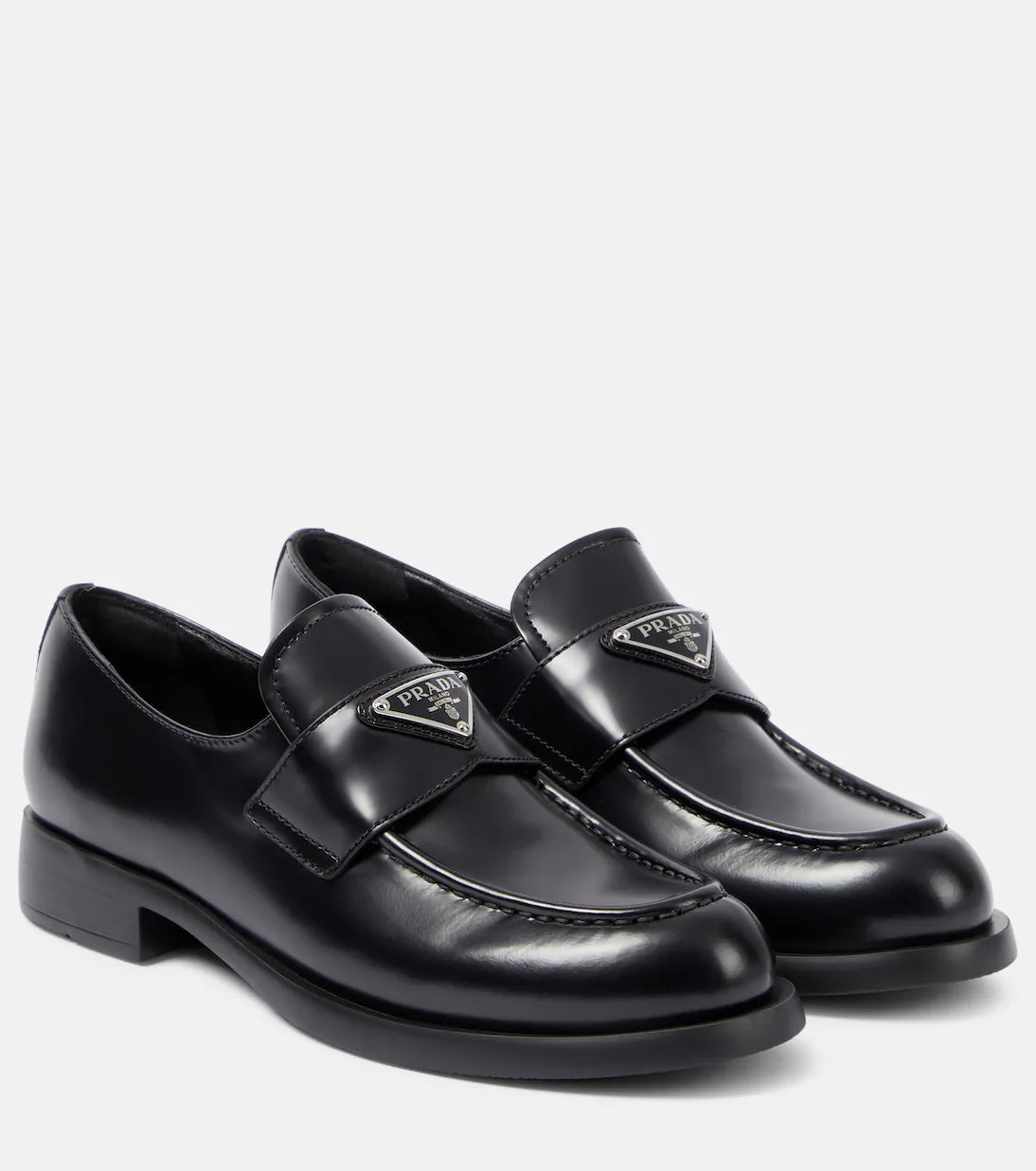 BRUSHED LEATHER LOAFERS