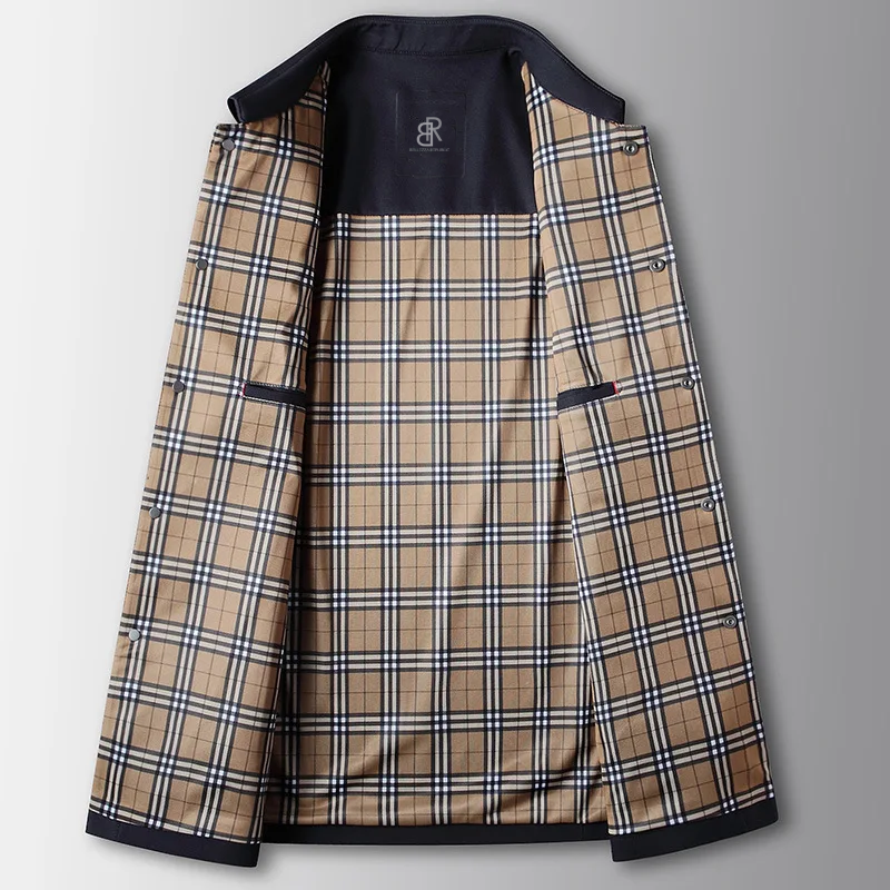 REMY-DOÎR DUALCORE™ PLAID OVERCOAT