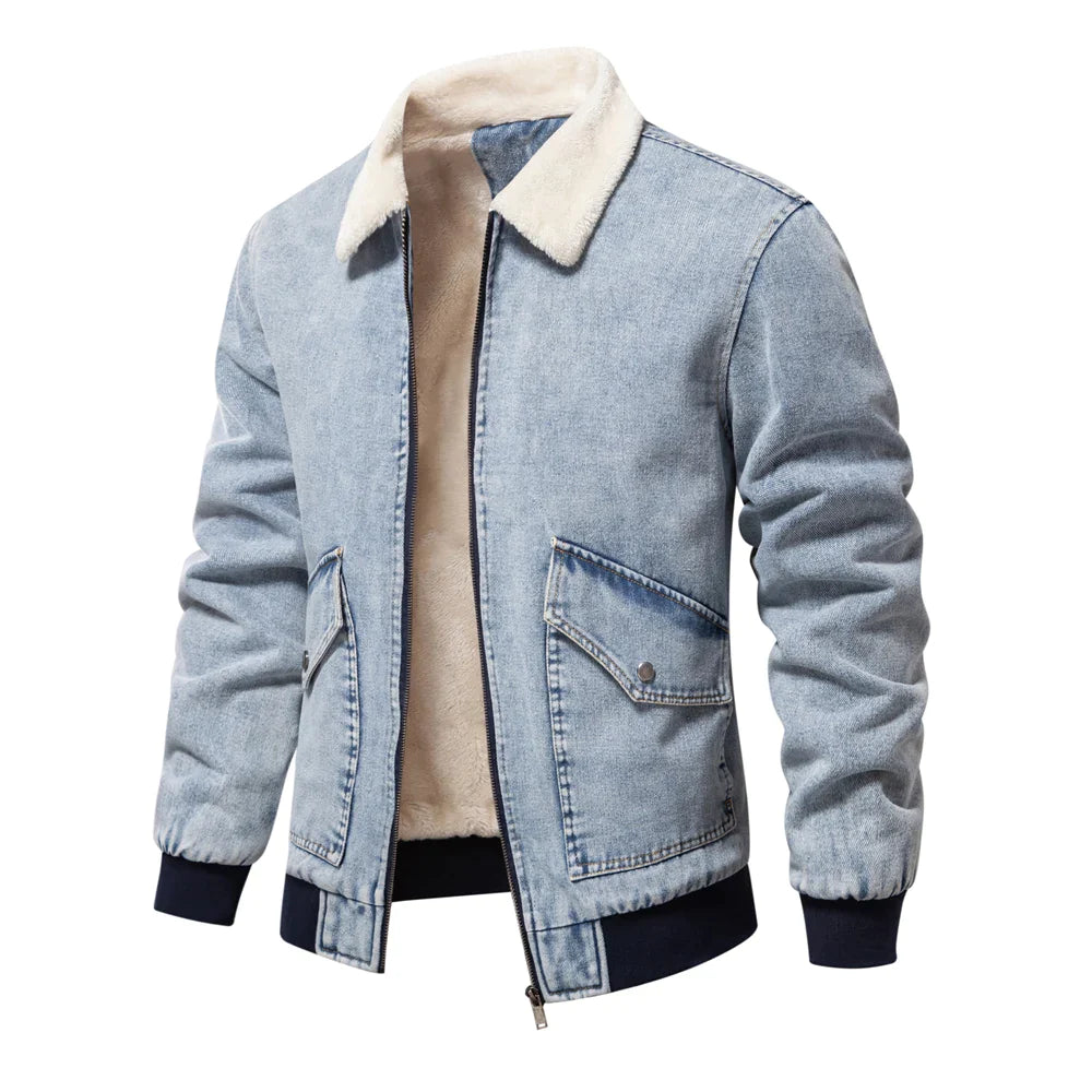 ROCKFELLA SHERPA EDGE DENIM JACKET