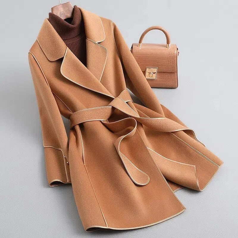 L'AURABLEND VIRGIN WOOL TRENCH COAT