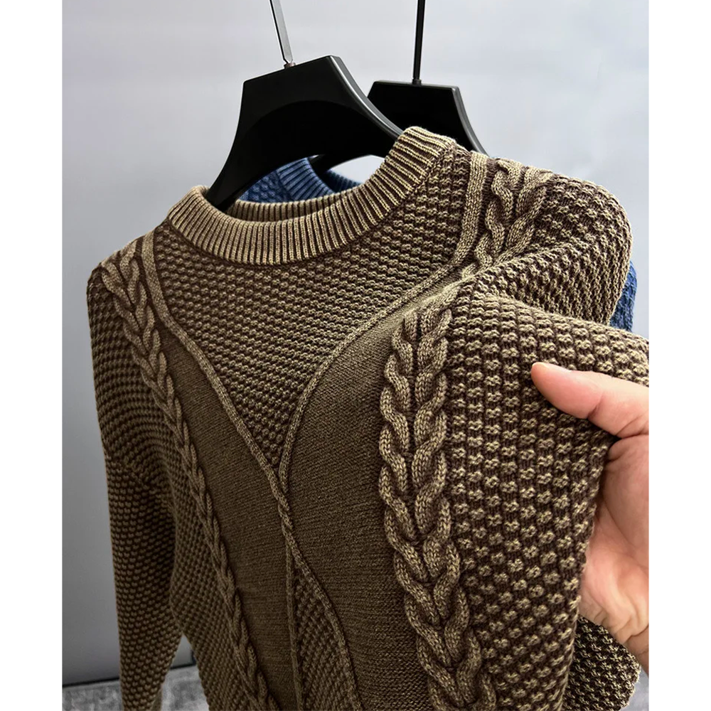 BRACIANNO 100% MERINO ACE WOOL SWEATER