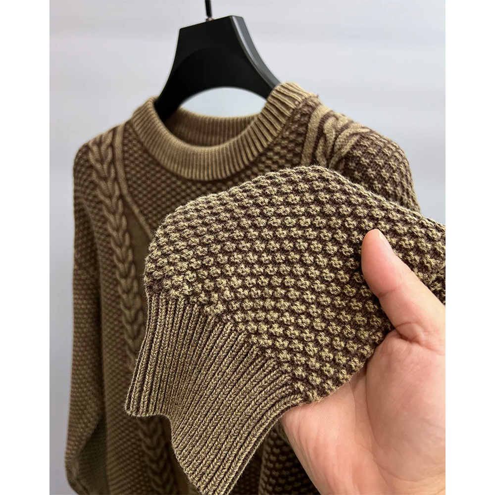 BRACIANNO 100% MERINO ACE WOOL SWEATER