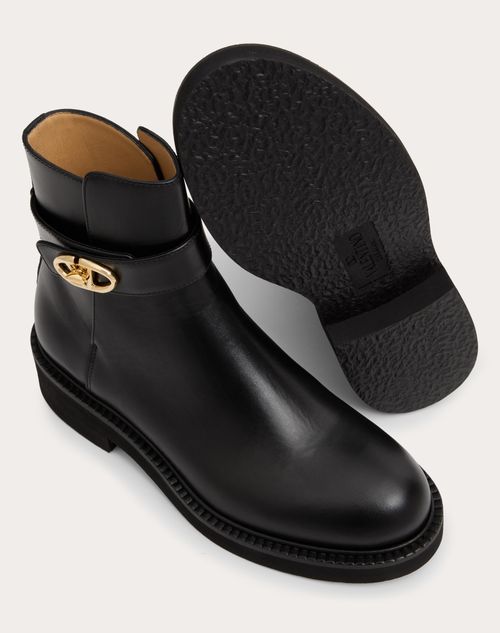 VLOGO LOCKER CALFSKIN ANKLE BOOT 40MM