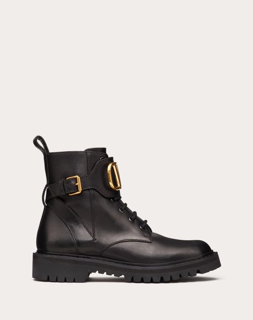 VLOGO SIGNATURE CALFSKIN COMBAT BOOT 35MM / .8 IN.