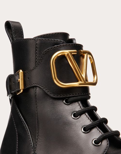 VLOGO SIGNATURE CALFSKIN COMBAT BOOT 35MM / .8 IN.