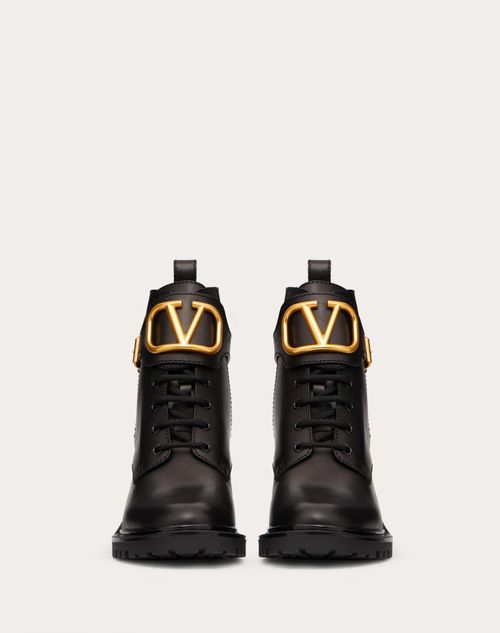 VLOGO SIGNATURE CALFSKIN COMBAT BOOT 70 MM