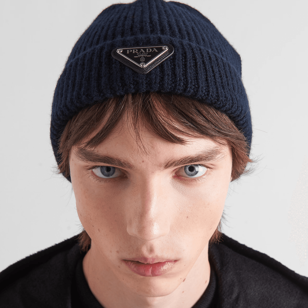 Wool and cashmere beanie