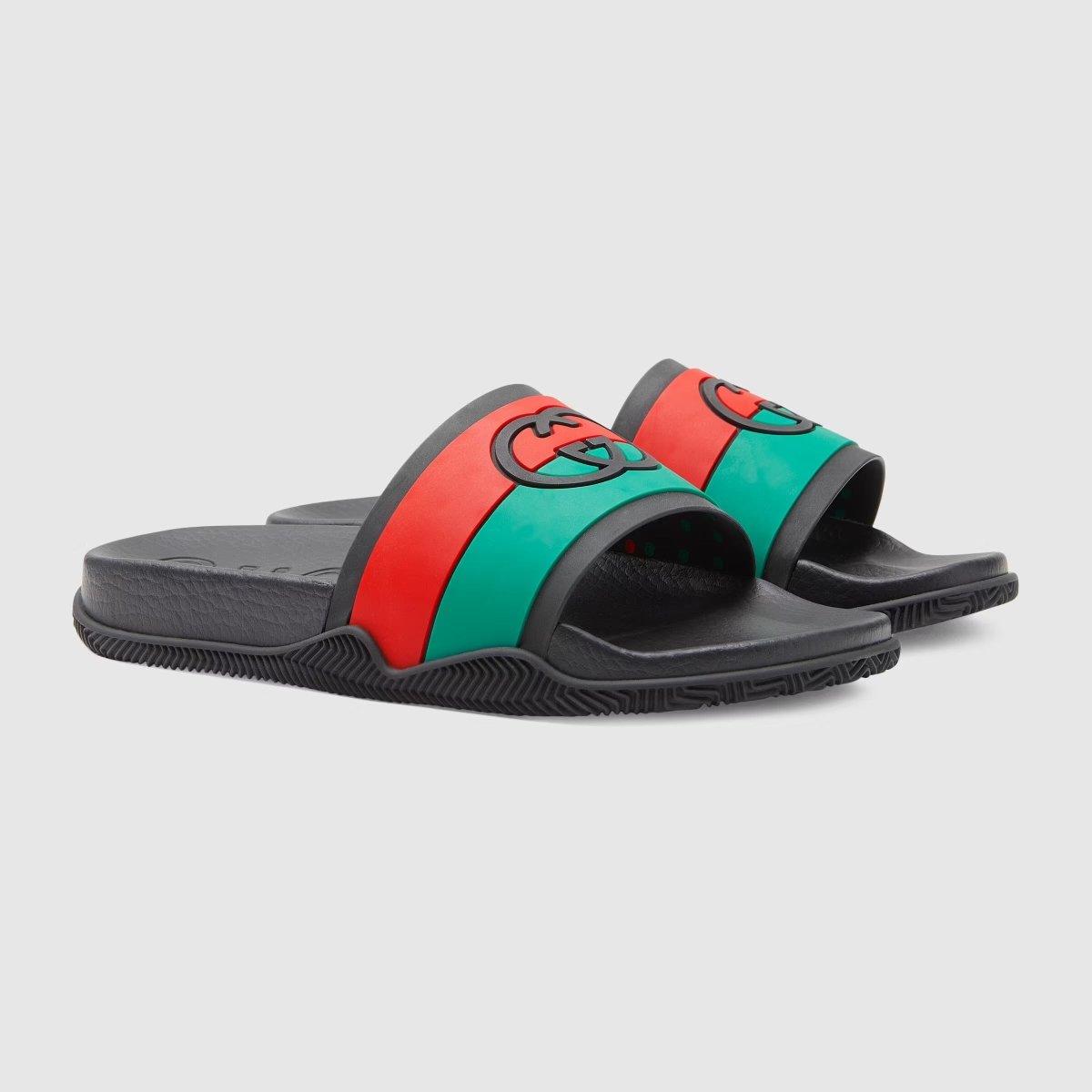 Men's Interlocking G slide sandal